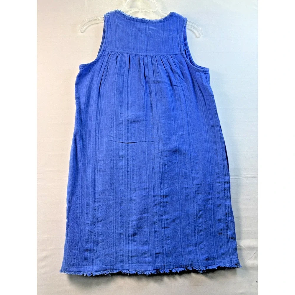 Tommy Bahama Womens Mykonos Cotton Gauze Cover‎ Up Blue sleeveless XXS